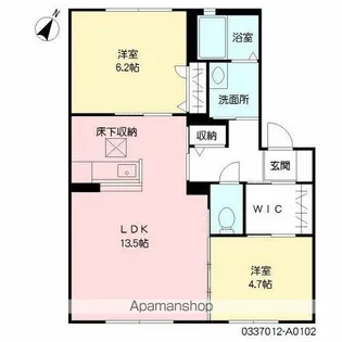 セレッソⅡ【102号室】の間取り