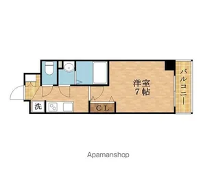 LUXE都島Ⅲ【8階】の間取り