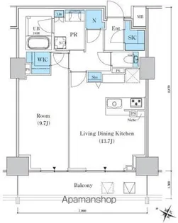 ロイヤルパークスER万代【8階】の間取り