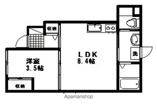サンハイム72【1階】の間取り
