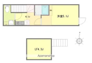 カメリ阿佐ヶ谷【2階】の間取り