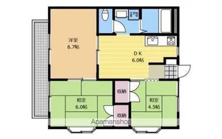 レルヘンホフⅠ【203号室】の間取り