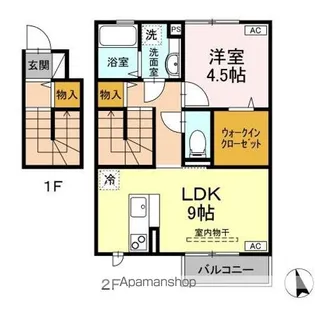 ファミィーユ KⅡ【2階】の間取り