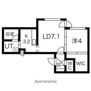 Reussir S5W8【3階】の間取り