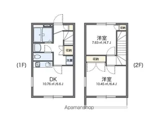 レオパレスサナロA【101号室】の間取り