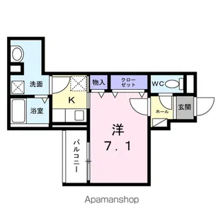 フラッグシップ中町【3階】の間取り