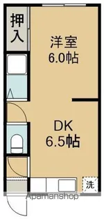ひまわりアパート美原Ⅱ【2階右号室】の間取り