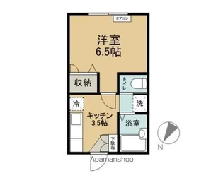 レジデンスSATO【102号室】の間取り