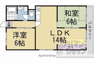 ロイヤル室町【301号室】の間取り