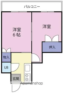 コーポ今井【3階】の間取り
