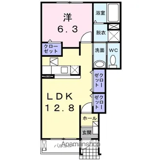 コーラルⅡ【1階】の間取り