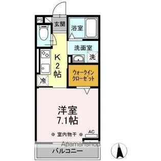 カレジエ・文丘【2階】の間取り