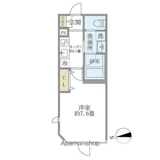 ミューズ新小岩【1階】の間取り