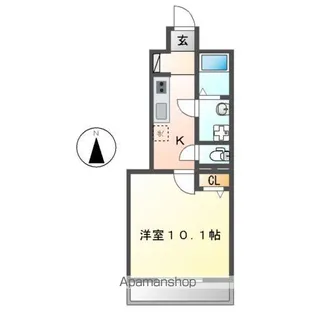スターテラス七福Ⅱ【1階】の間取り