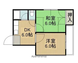 秀和第2ハイツ【4階】の間取り