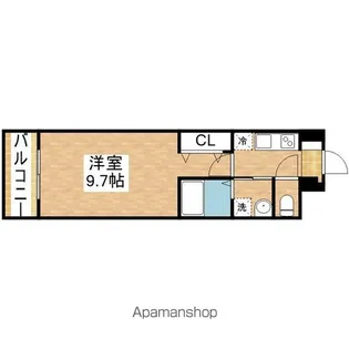 コーポハピネス白砂【2階】の間取り