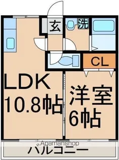 メゾンドグリーンヒル【1階】の間取り