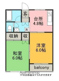 メグロハイツ【101号室】の間取り