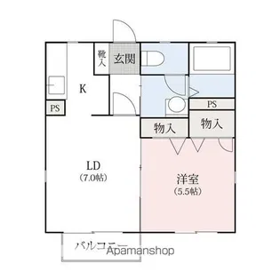 リヴェール アークⅠ・Ⅱ【1階】の間取り