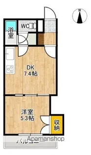 コーポラスNAO【402号室】の間取り