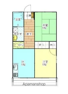 コーポ河内【2階】の間取り