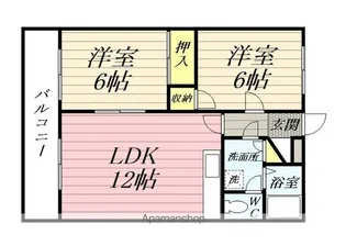 サンライズK1994【4階】の間取り