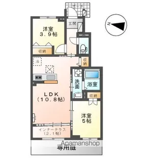 ベルスーズ【1階】の間取り