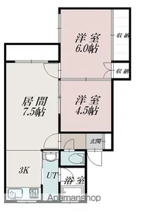 大雪マンション【1階】の間取り