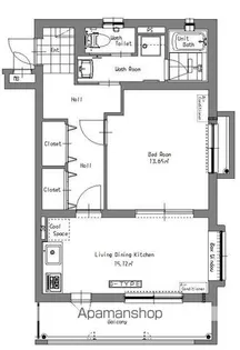 LONGCHAMP(ロンシャン)【201号室】の間取り
