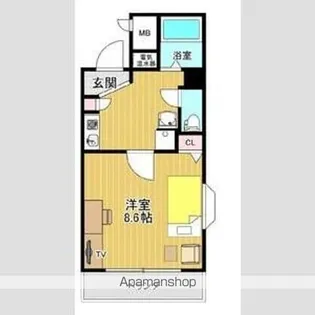 ノーブルハウス吉田【6階】の間取り