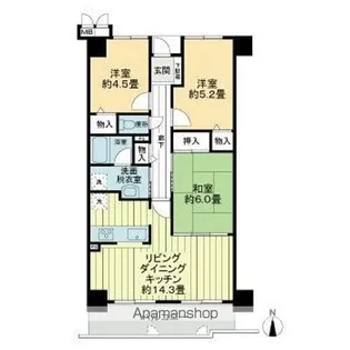 サーパス木太公園【2階】の間取り