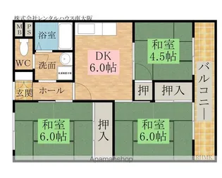 パインハイツ【201号室】の間取り