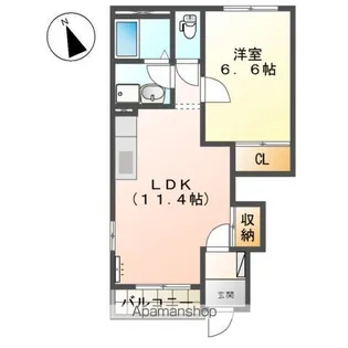 グランデ ヴィラッジオ【101号室】の間取り