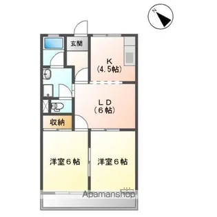 コートプレイス EAST WEST【2階】の間取り