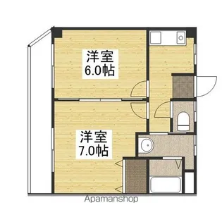 バンズコーポラス【2階】の間取り