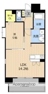 ヴァールシャトー【6階】の間取り