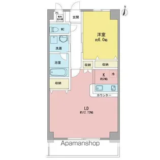 アヴニール白壁【2階】の間取り