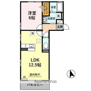 ボワ ヴィラージュ【1階】の間取り