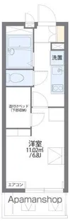 レオパレス白坪【209号室】の間取り
