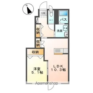 ベレッツァ【1階】の間取り