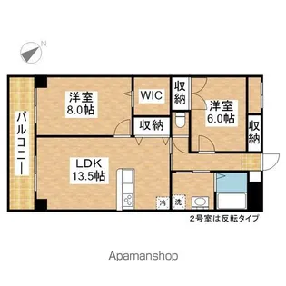 MYM千代田【6階】の間取り