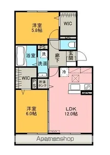 リヴェールコッコロ【3階】の間取り