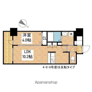 アドバンス名古屋モクシー【15階】の間取り