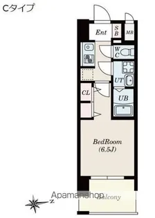 CREST TAPP平安通(ヘイアンドオリ)【208号室】の間取り