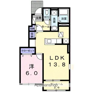 エーデル ガーデン【101号室】の間取り