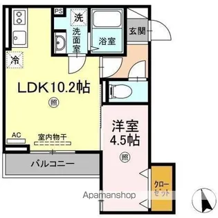 ベイ ブランシェ老松【2階】の間取り