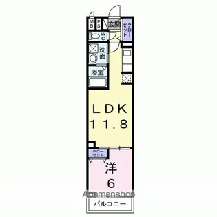 グランデ蒲生茜町【2階】の間取り