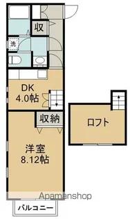 アフォリステーションノース弐番館【101号室】の間取り