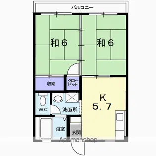 プレジール小鯛【2階】の間取り