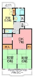 第2メゾン星崎【4階】の間取り